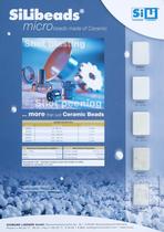 Sample card Silibeads Microbeads Ceramic