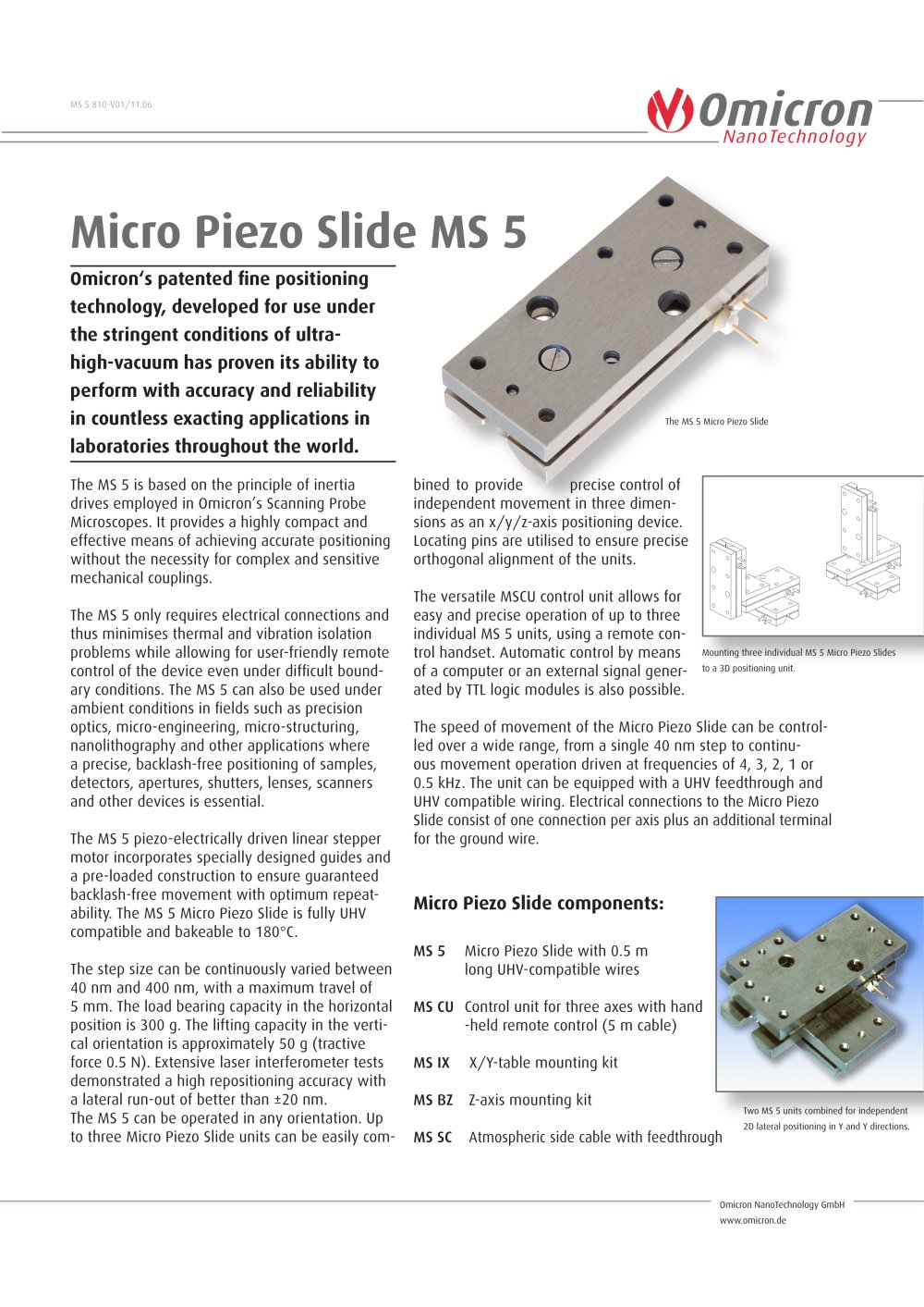 MS5 & Control Unit - OMICRON