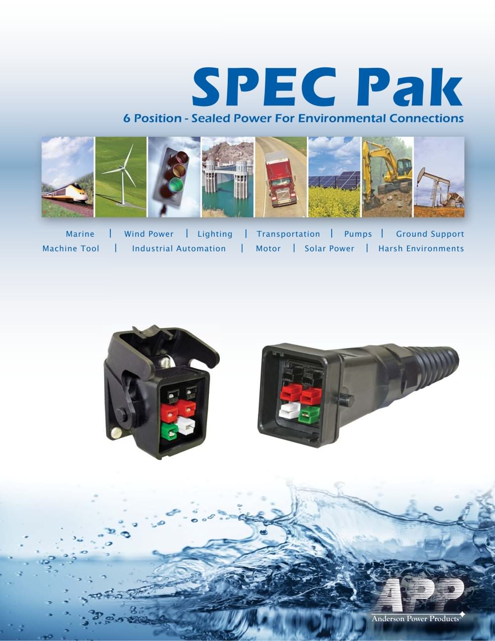 6 Position Environmental SPEC Pak Connector - Anderson Power Products