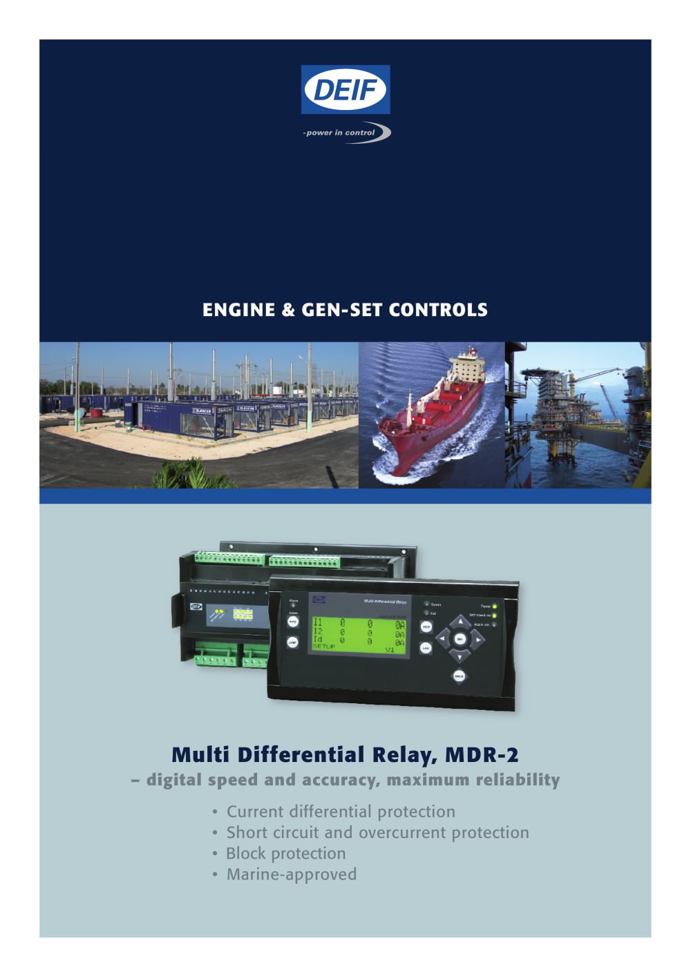 Multi Differential Relay, MDR-2 - DEIF