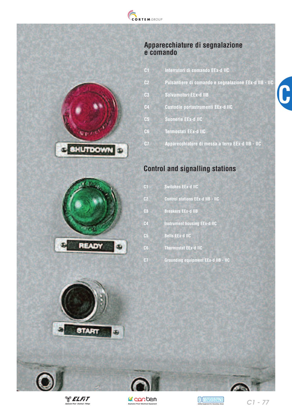Control and signalling stations - CORTEM