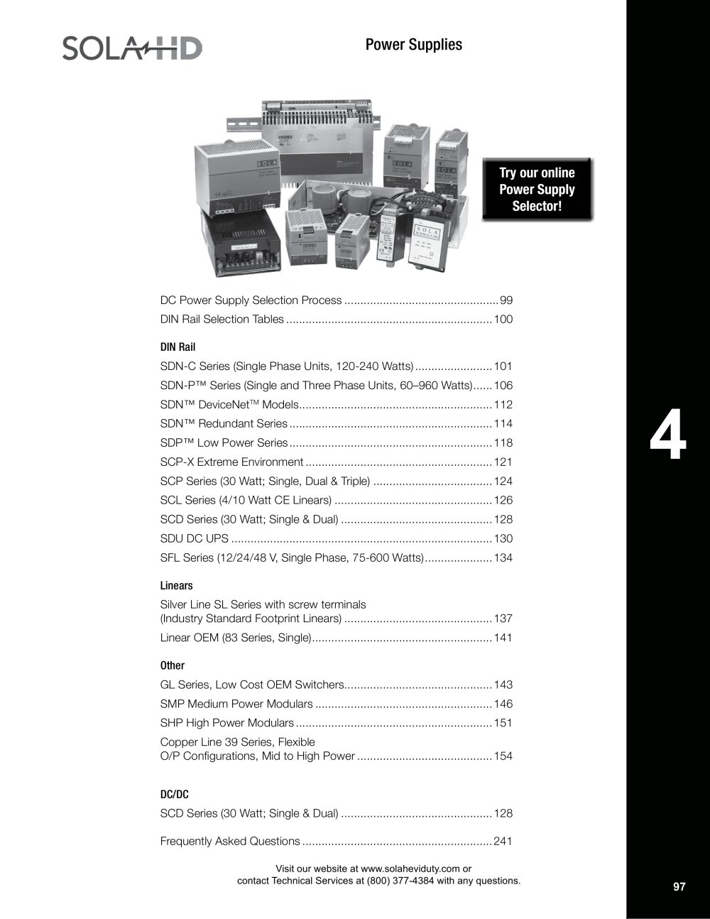 Power Supply Catalog Section - SolaHD
