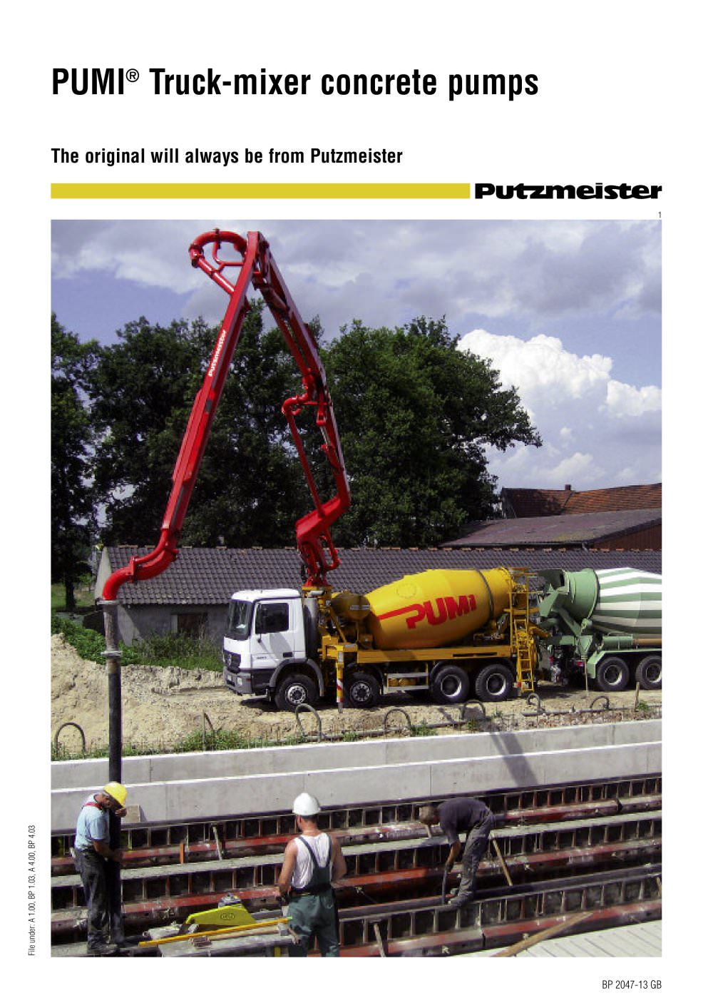 PUMI&reg; Truck-mixer concrete pumps - Putzmeister