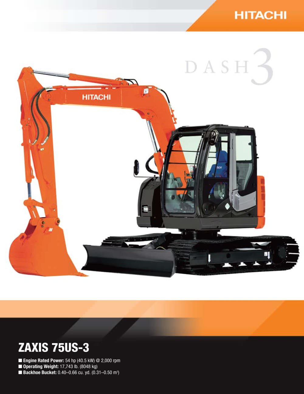 ZX75US-3 - Deere-Hitachi Construction Machinery