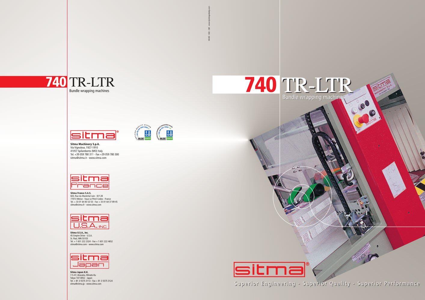 740-TR  The reliable bundle wrapper for bindery and mailrooms - SITMA