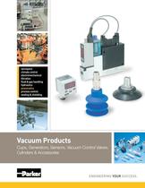 Vacuum Products - Cups, Generators, Sensors, Vacuum Control Valves, Cylinders and Accessories Catalog: 0802-3