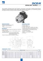 CENTRIFUGAL PUMPS - TWIN IMPELLER