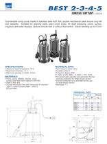  	SUBMERSIBLE SUMP PUMPS