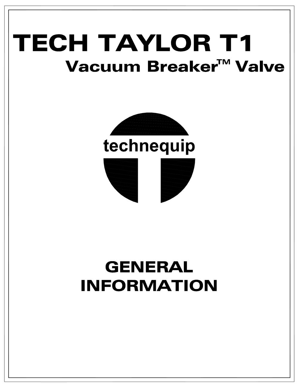 Tech Taylor Vacuum breaker - KREBS ENGINEERS