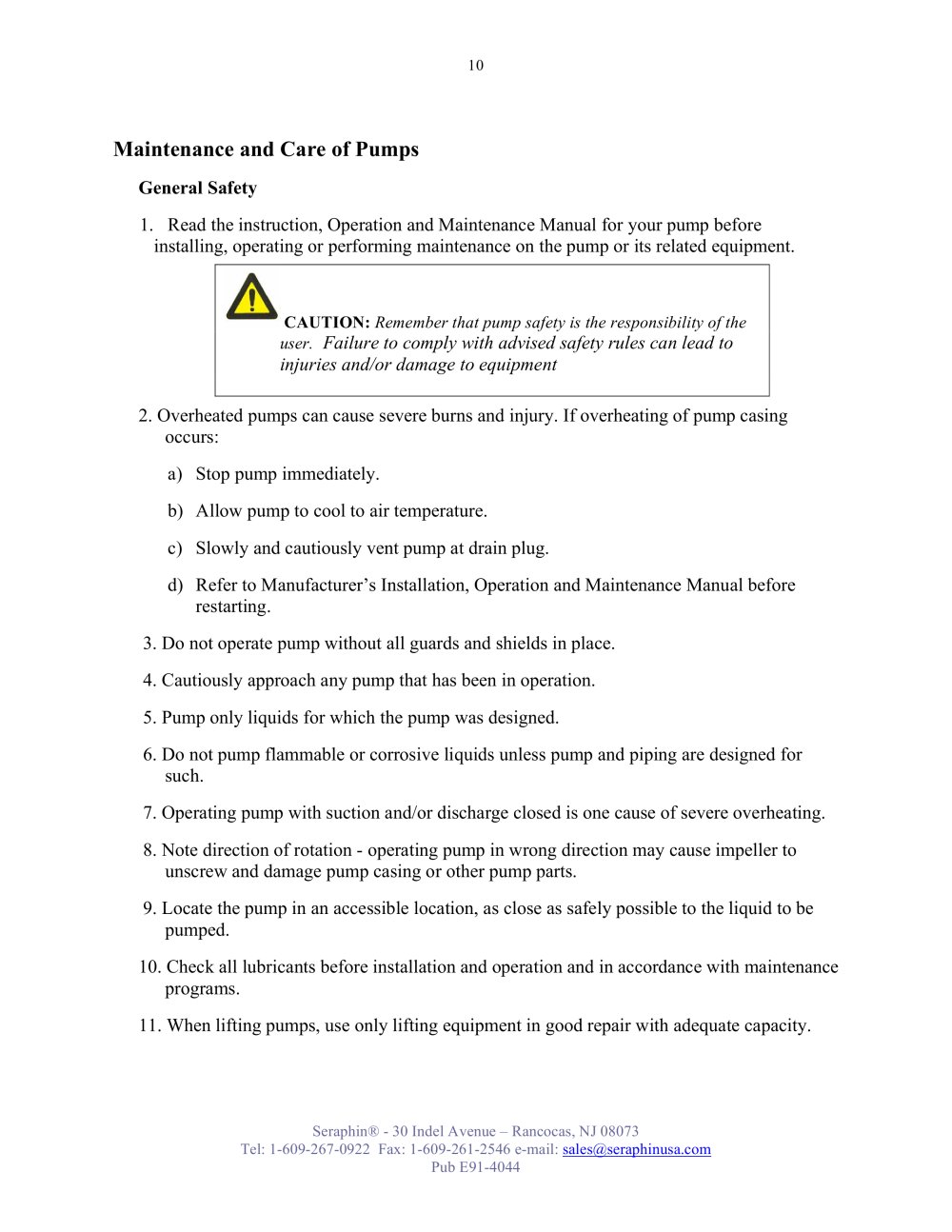 Seraphin Test Measures - 