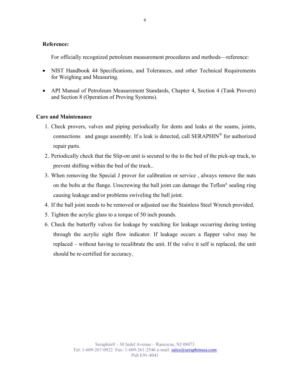 Seraphin Test Measures - 90191, 2998, 337553, 147460, 208174, 99078