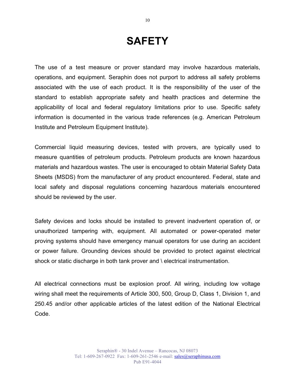 Seraphin Test Measures - 260413