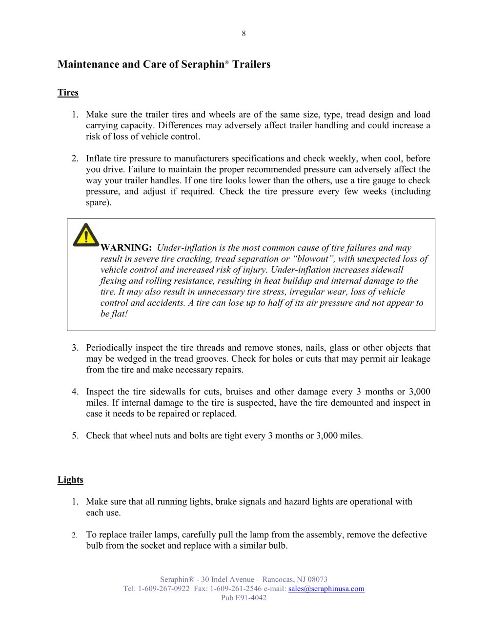 Seraphin Test Measures - 90650, 98981, 99077