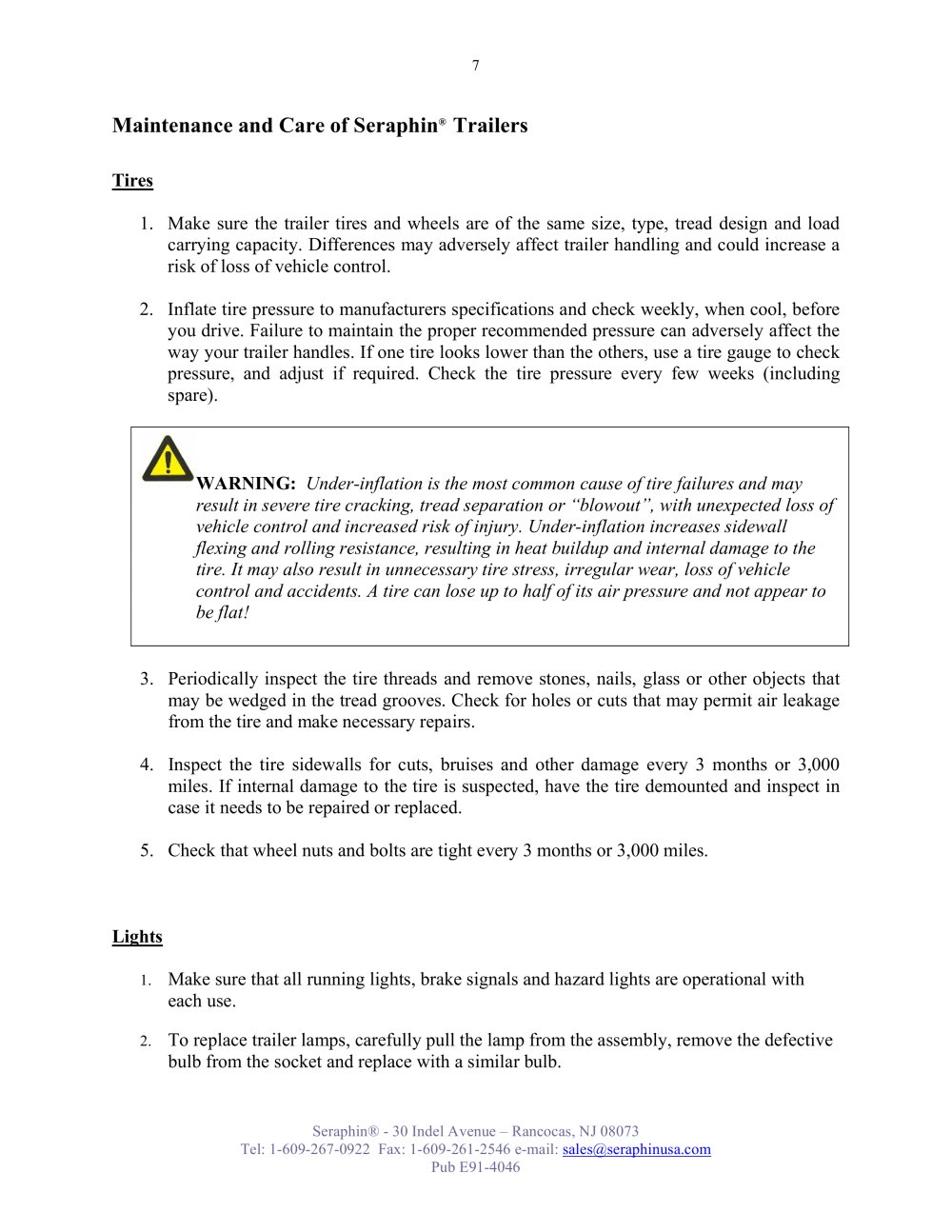 Seraphin Test Measures - 90650, 98981, 99077