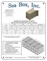 Quadcon (Type 2) Dry Freight Container 6' 10