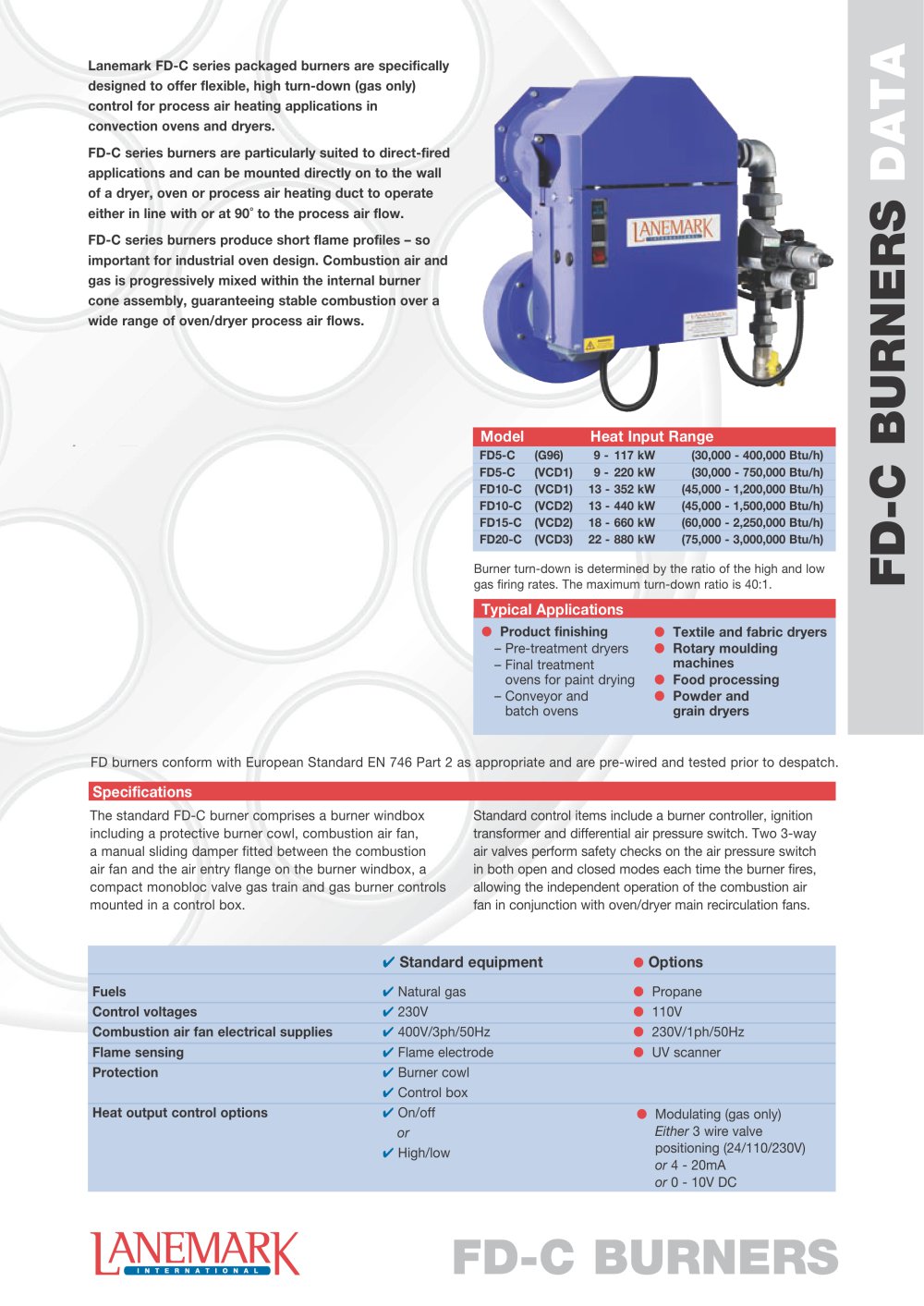 FD-C Burners - LANEMARK