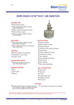 Hot and Cold Air High Thermal Release (HTR) Direct Fired Burner Series 2100
