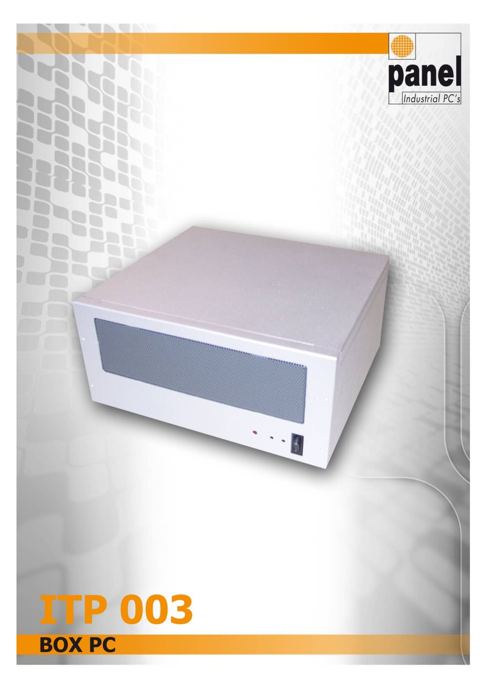 Box PC ITP003 - PANEL