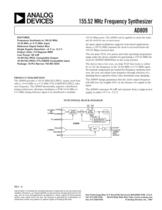 AD809:  155 MHz Frequency Synthesizer 