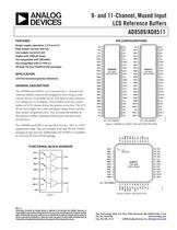 AD8509 9-Channel, Multiplexed Input, LCD Driver