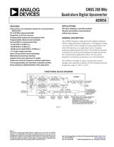 AD9856 CMOS 200 MHz Quadrature Digital Upconverter
