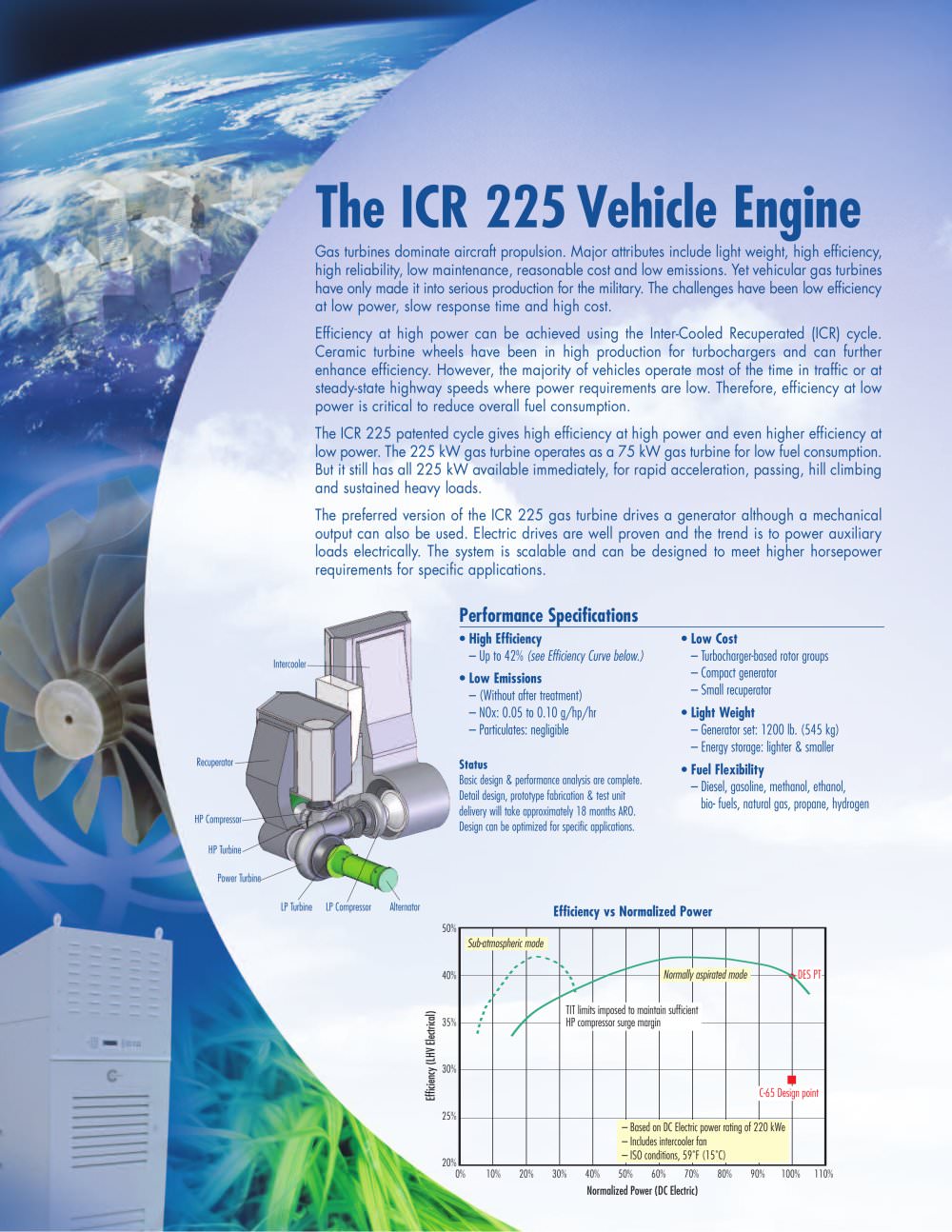 ICR 225 Vehicle Engine Literature - CAPSTONE TURBINE