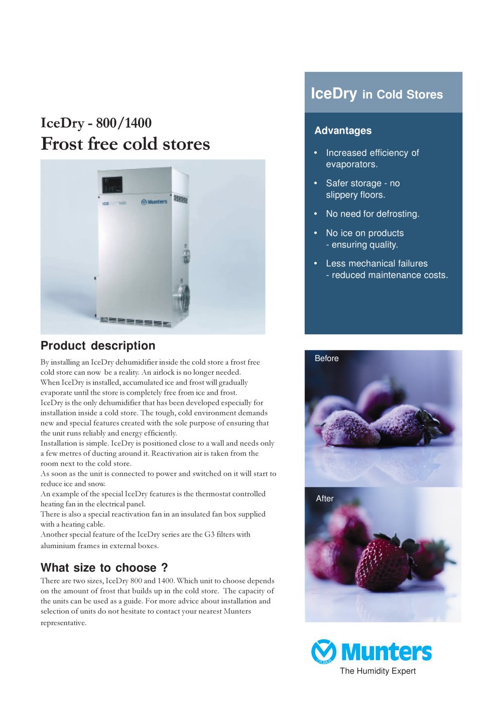 IceDry 800/1400 - Munters