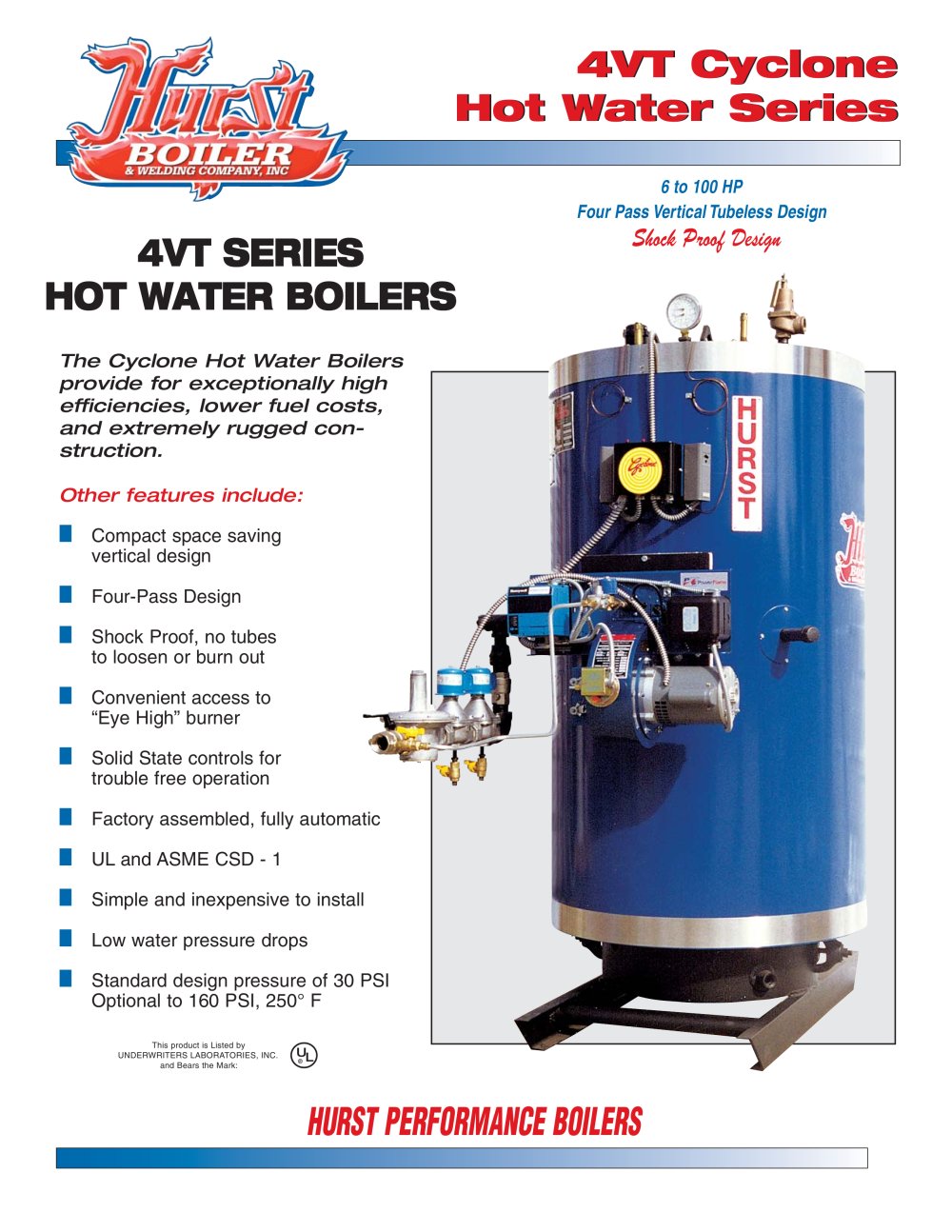 4VT Cyclone (Hot Water) Brochure - Hurst Boiler