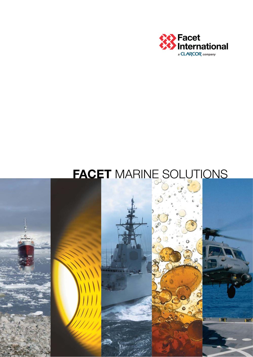 General brochure of "Marine Solutions" - Facet International