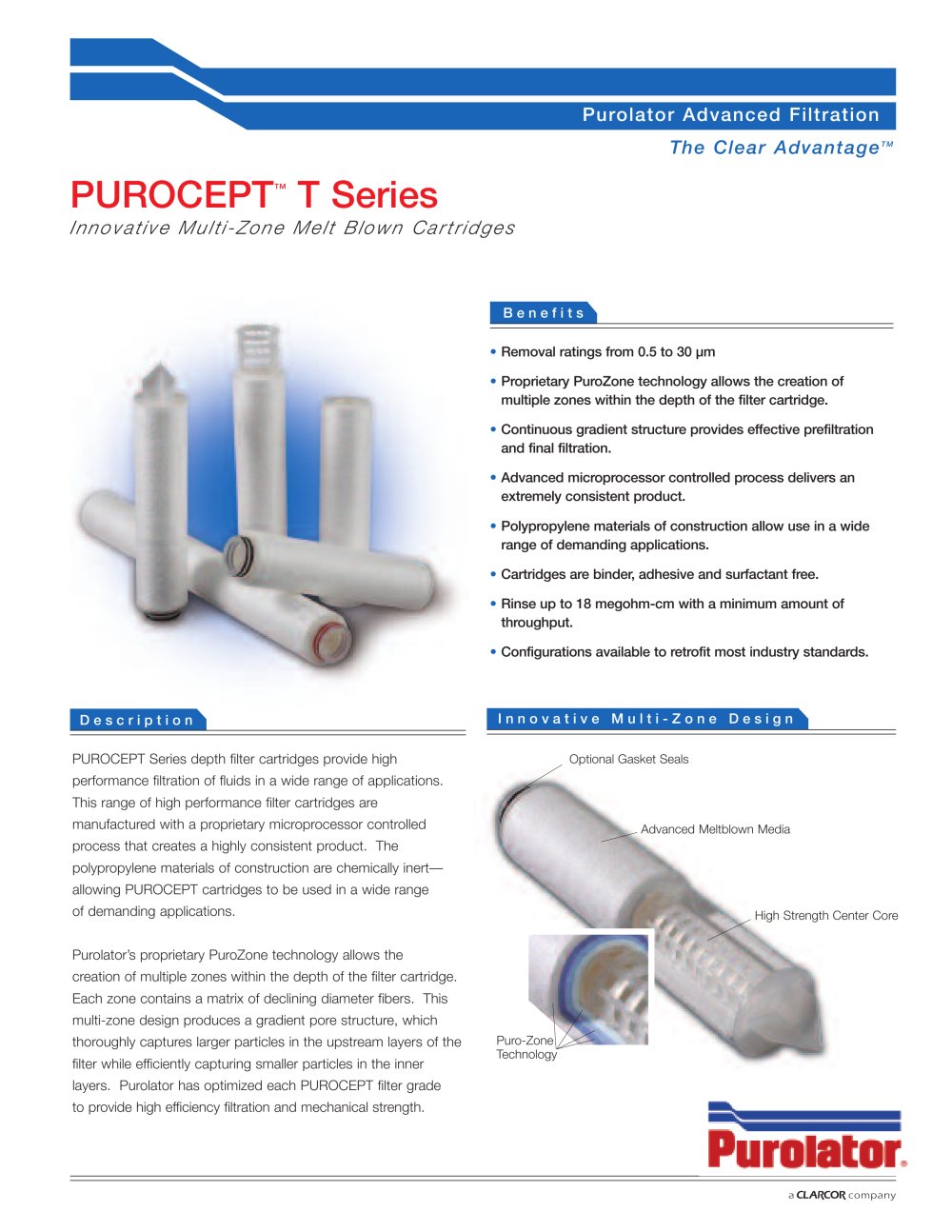 PUROCEPT� T Series - Purolator
