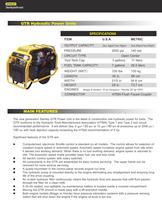 GTR Hydraulic Power Units