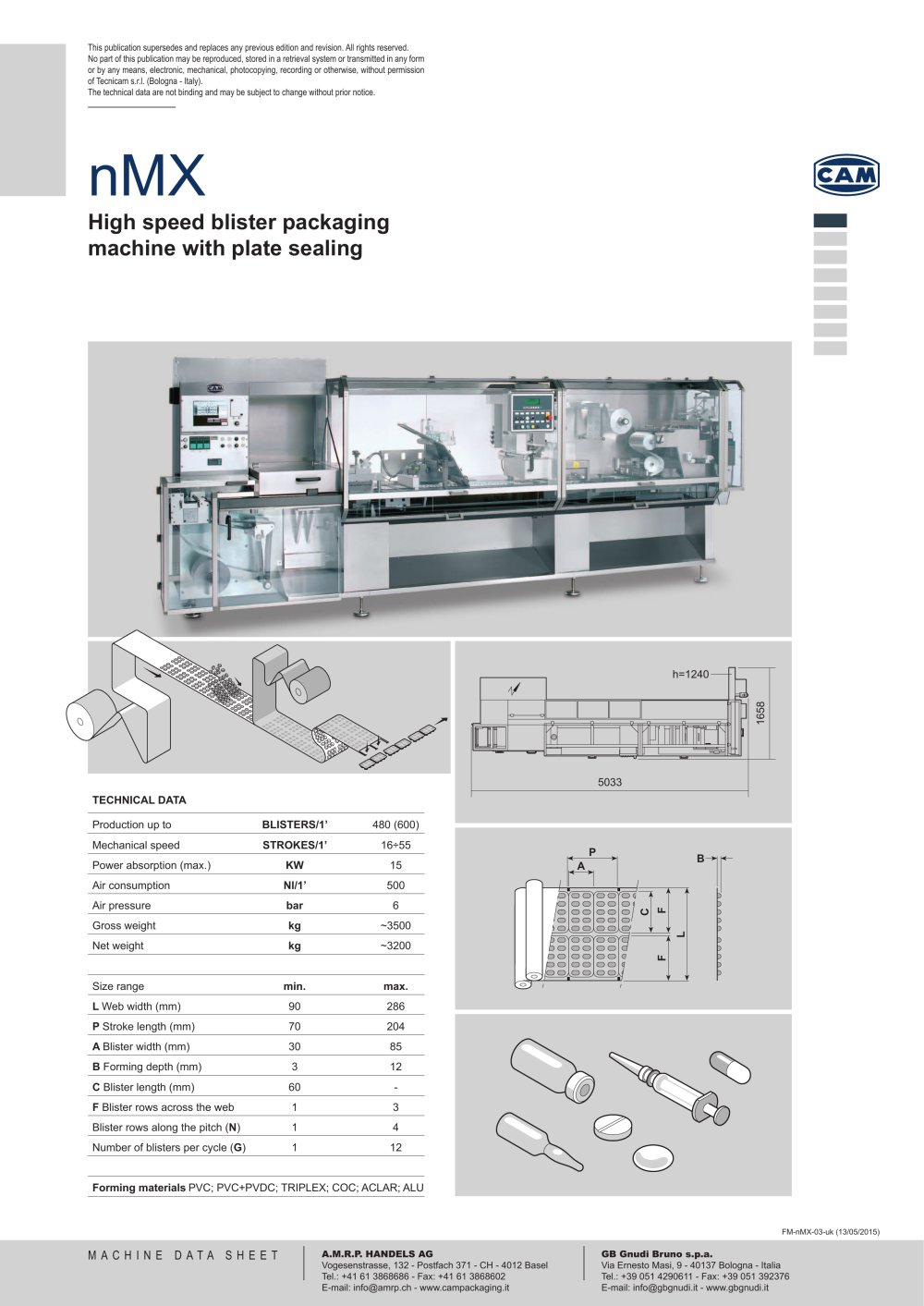 nMx automatic blister packing machine - CAM