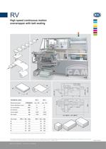 RV continuous motion overwrapper with belt sealing