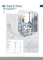 Track & Trace code application and tracking machine