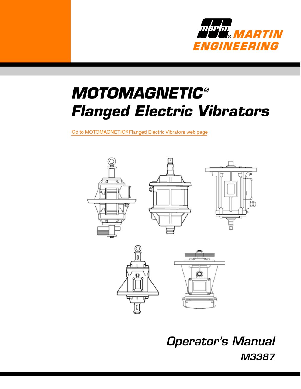 MARTIN&reg; Flanged Electric Vibrators - Martin Engineering
