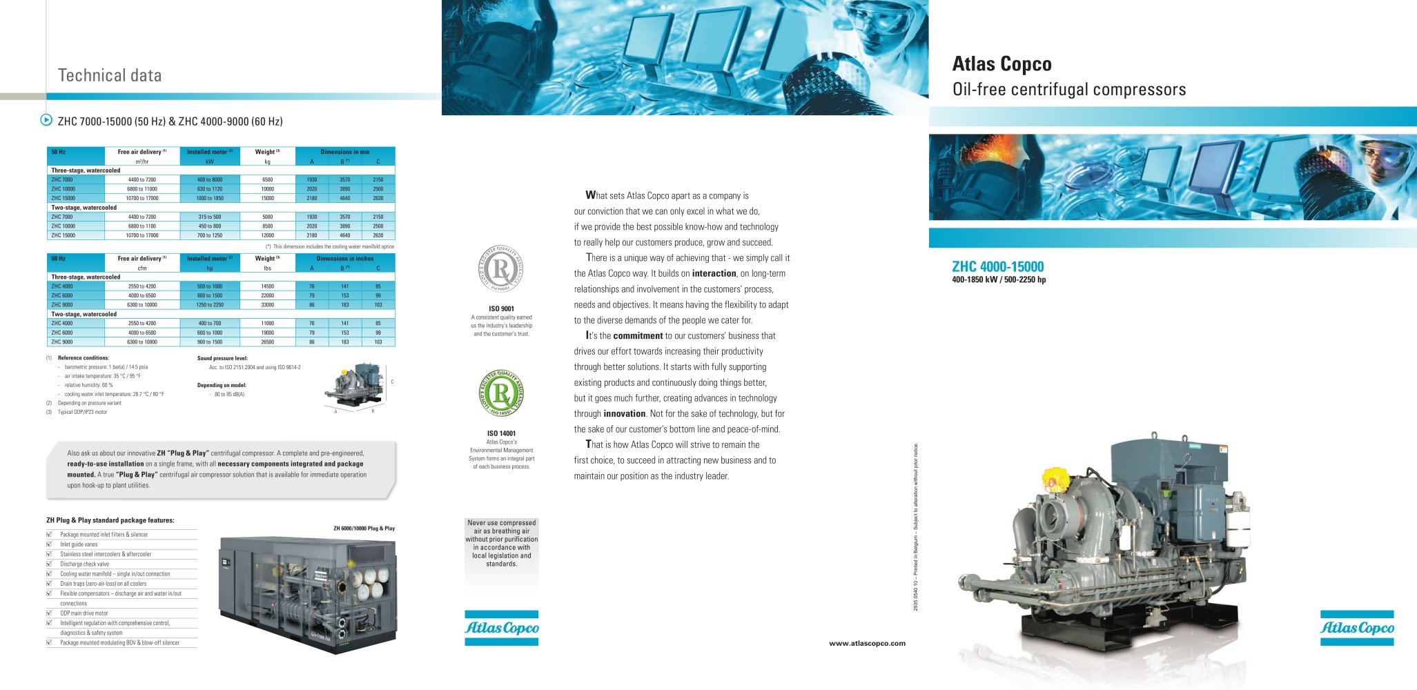 ZH: Oil-free centrifugal compressors - 1 / 2 Pages