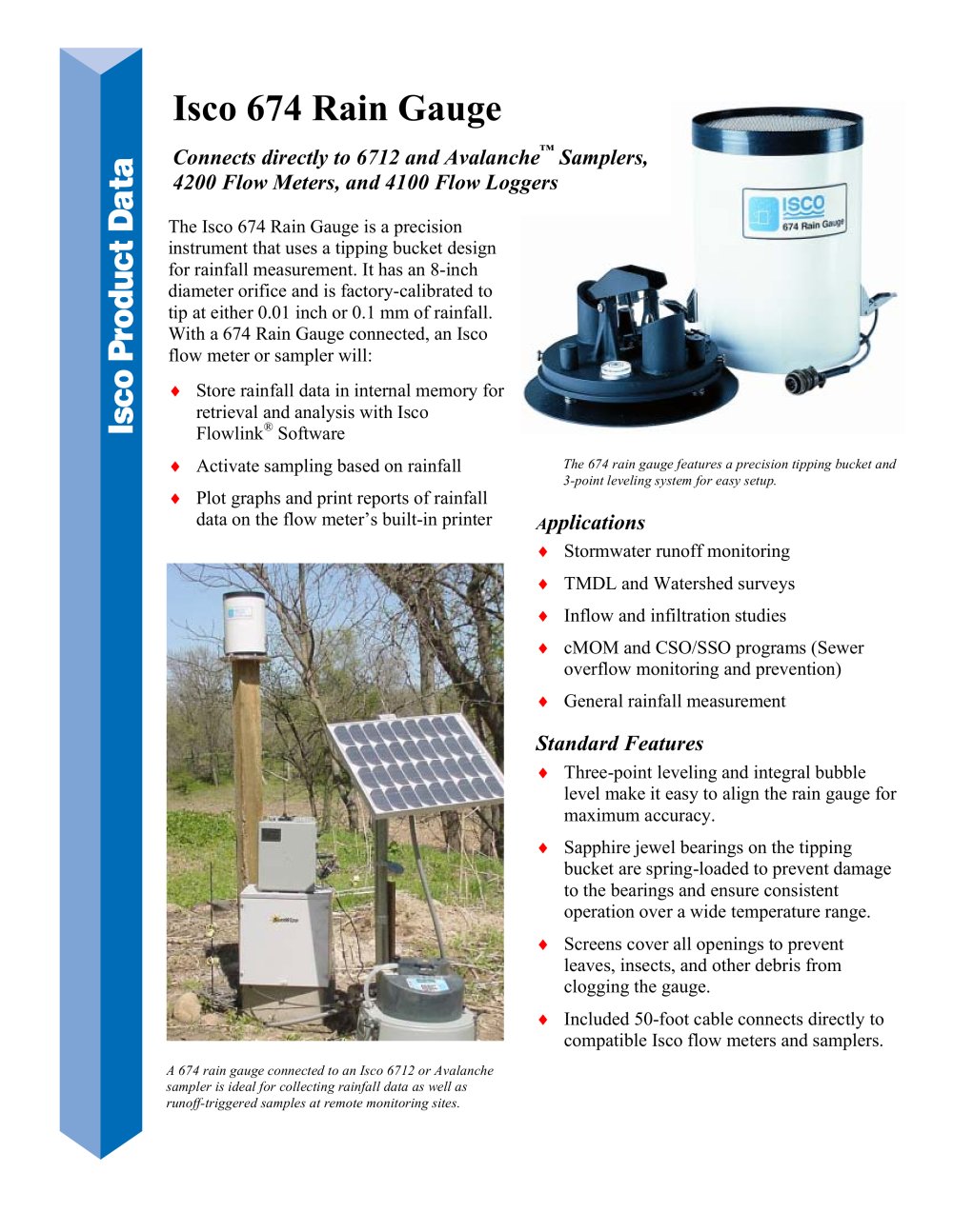 Isco 674 Rain Gauge - Teledyne Isco