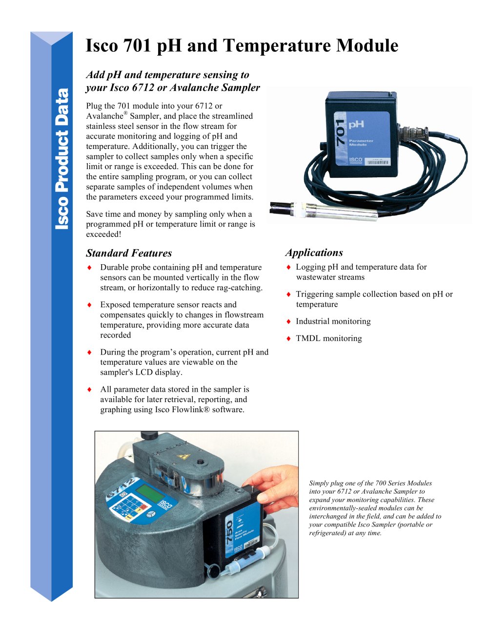 Isco 701 pH and Temperature Module - Teledyne Isco