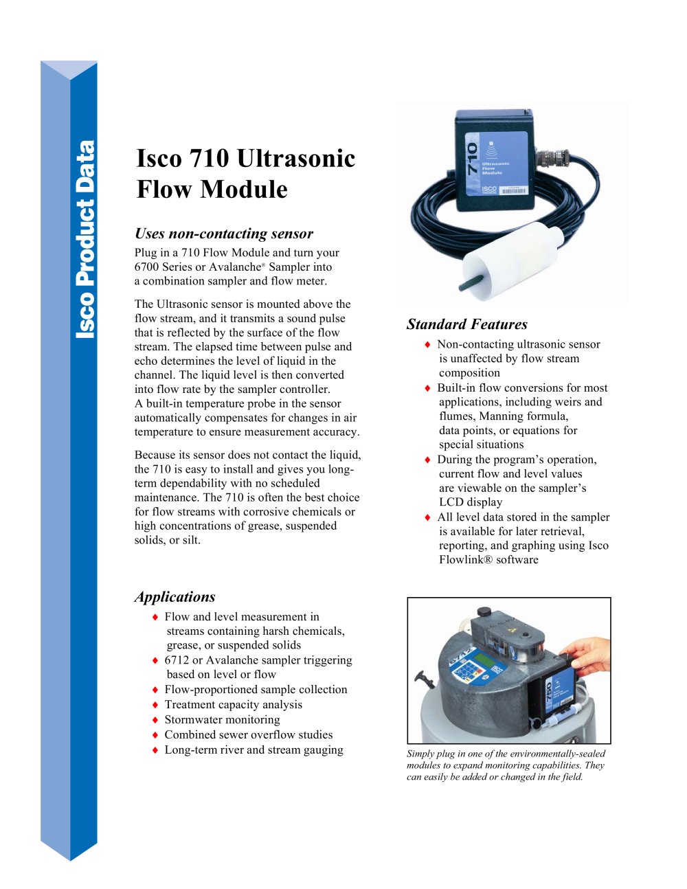 Isco 710 Ultrasonic Flow Module - Teledyne Isco