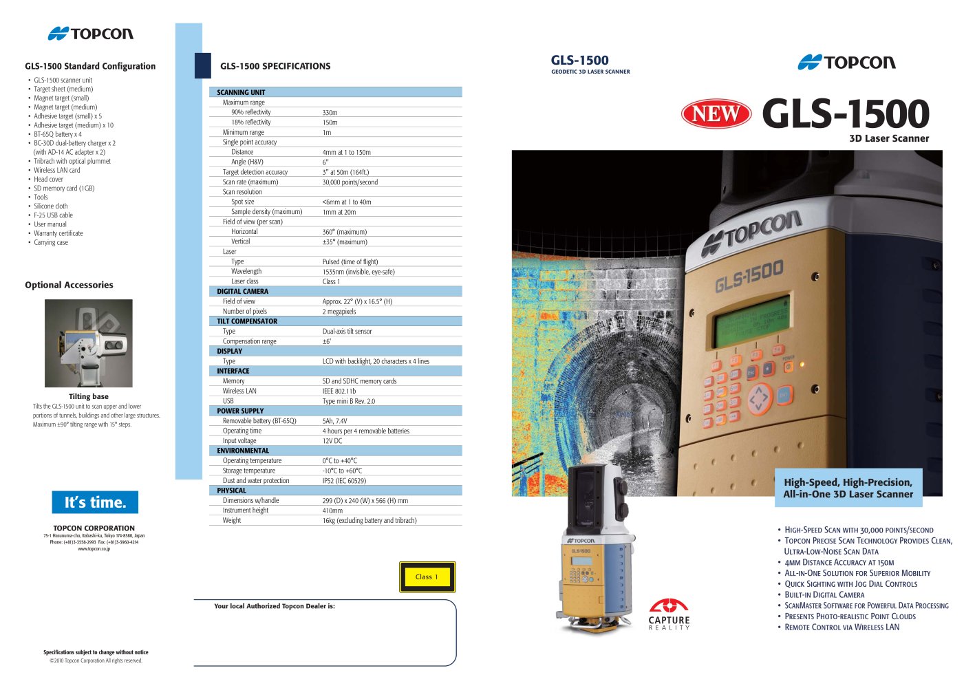 3D Laser Scanner GLS-1500 - TOPCON