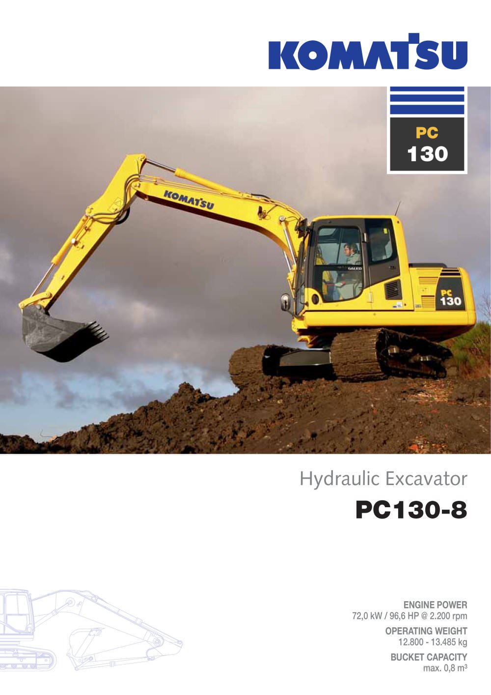 Hydraulic Excavator - PC130-8 - 1 / 28 Pages