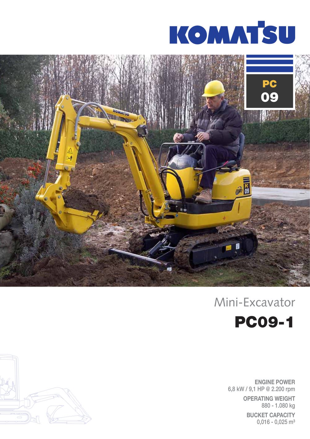 Mini-Excavator - PC09-1 - 1 / 8 Pages