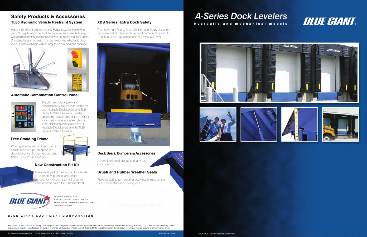 A series Dock Leveler - Blue Giant