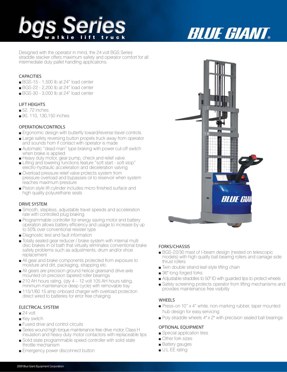 BGS Aisle Stacker - Blue Giant