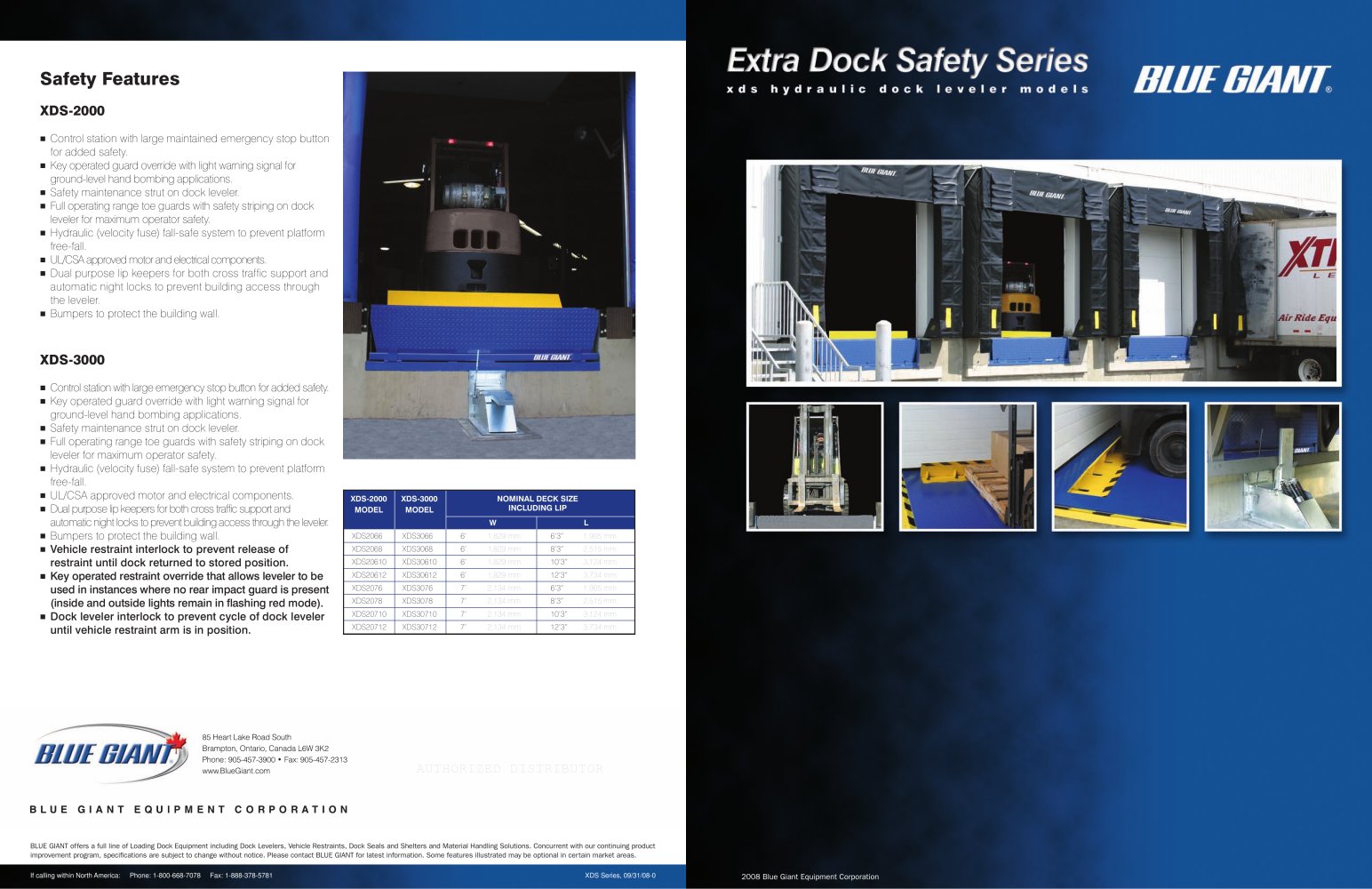 XDS3000 Dock Leveler - Blue Giant