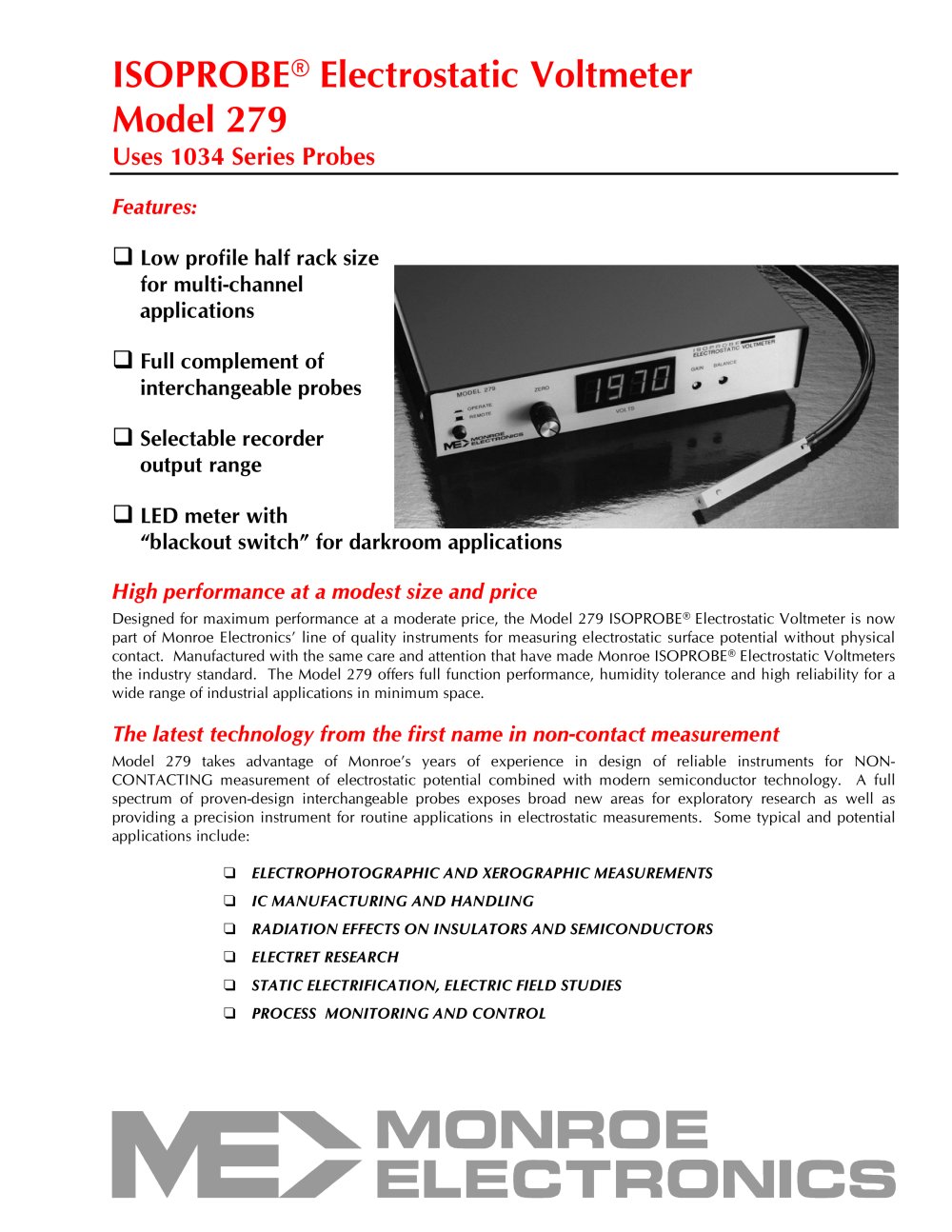 Electrostatic Voltmeter - DOU YEE