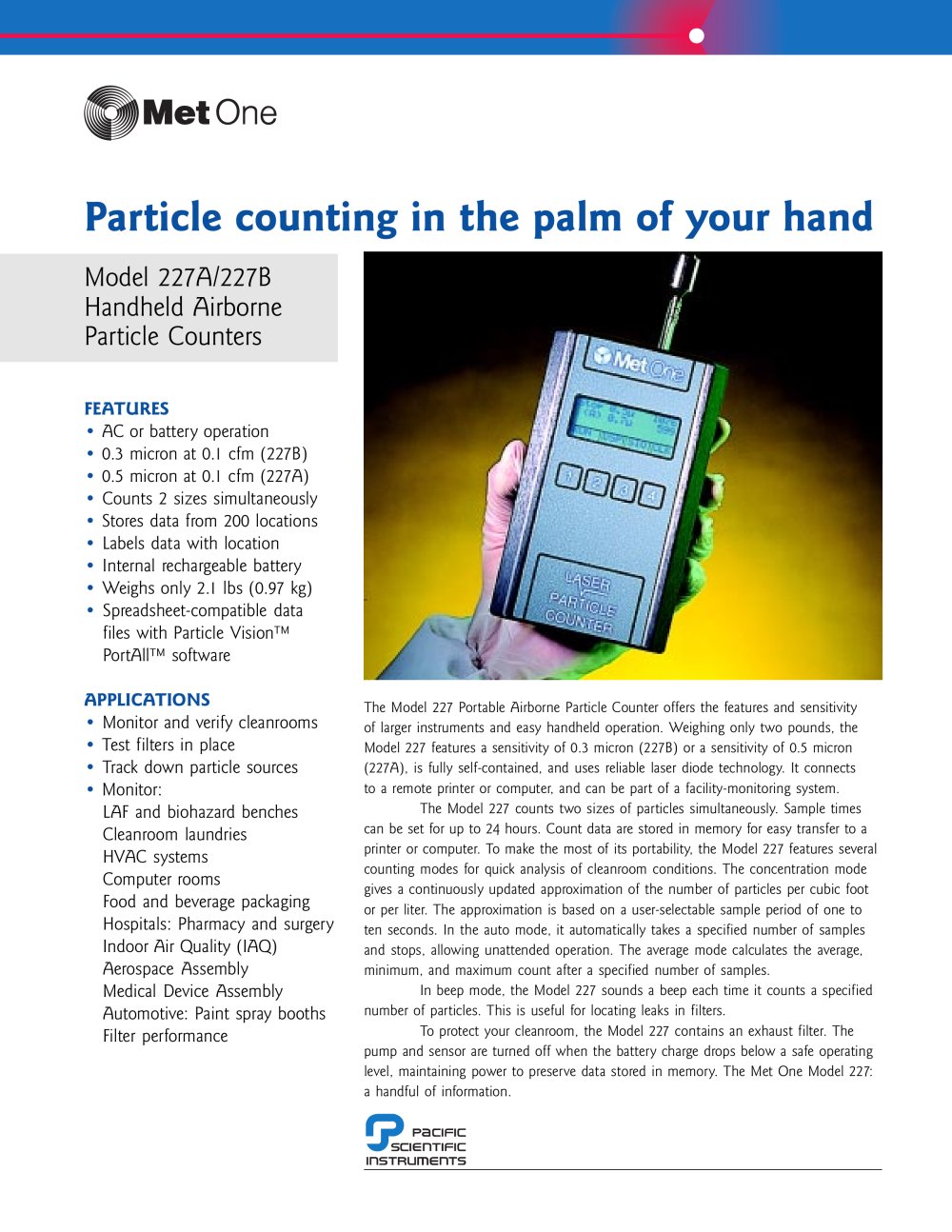Handheld Airborne Particle Counter - DOU YEE