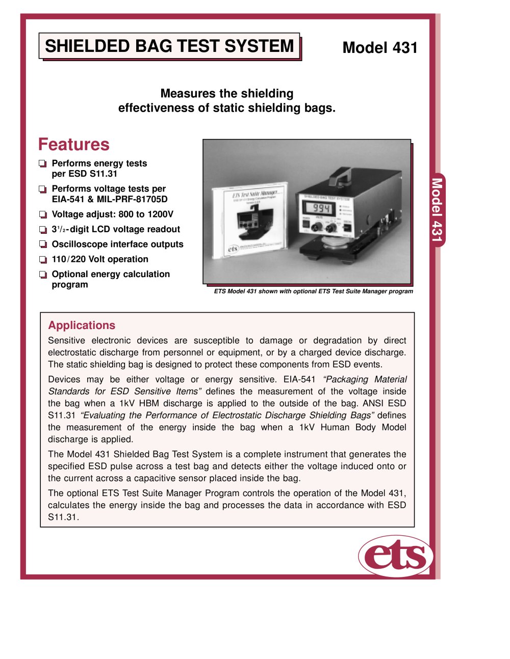 Shielded Bag Test System - DOU YEE