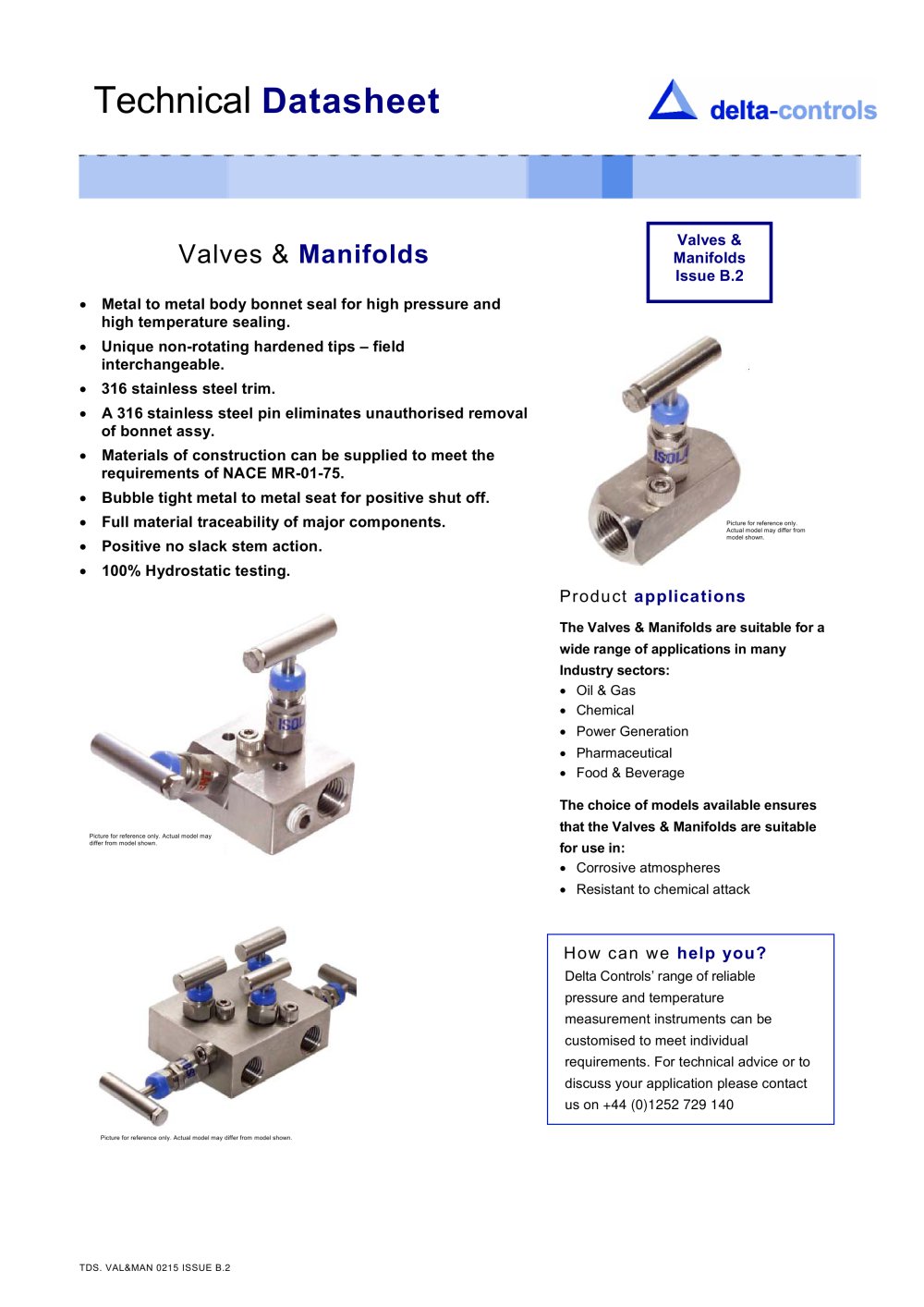 Valves & Manifolds - Delta Controls