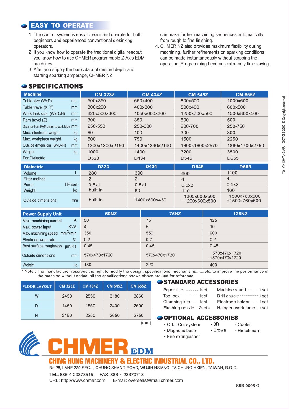Die-sinking EDM NZ Series - CHMER